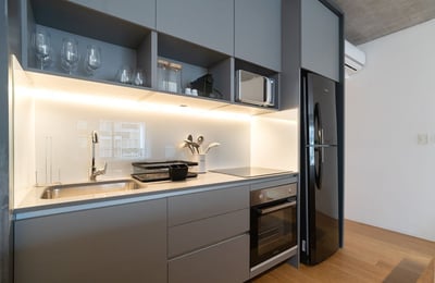 Rent of a modern and quiet 2-room apartment, Buenos Aires, Recoleta, Argentina